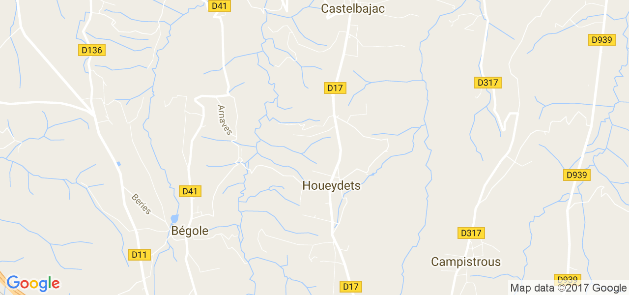 map de la ville de Houeydets