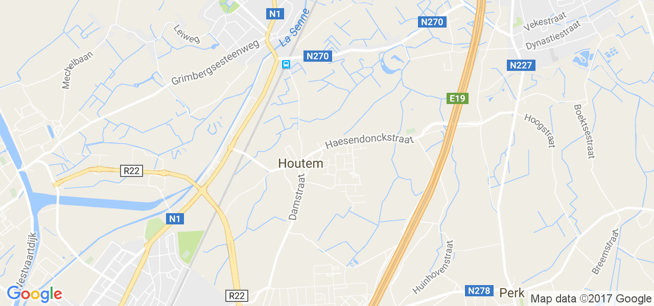 map de la ville de Houtem