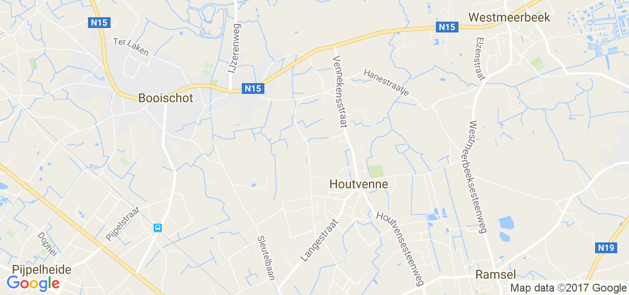 map de la ville de Houtvenne