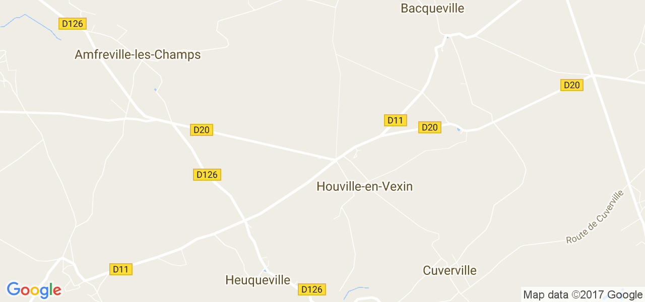 map de la ville de Houville-en-Vexin