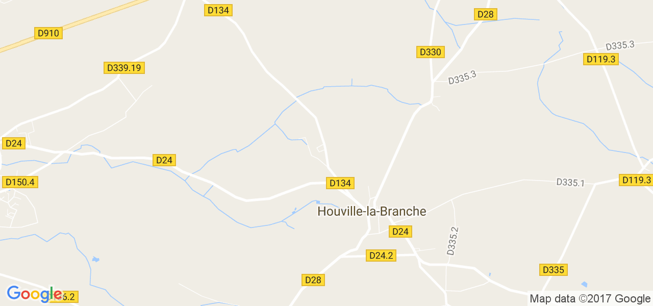 map de la ville de Houville-la-Branche