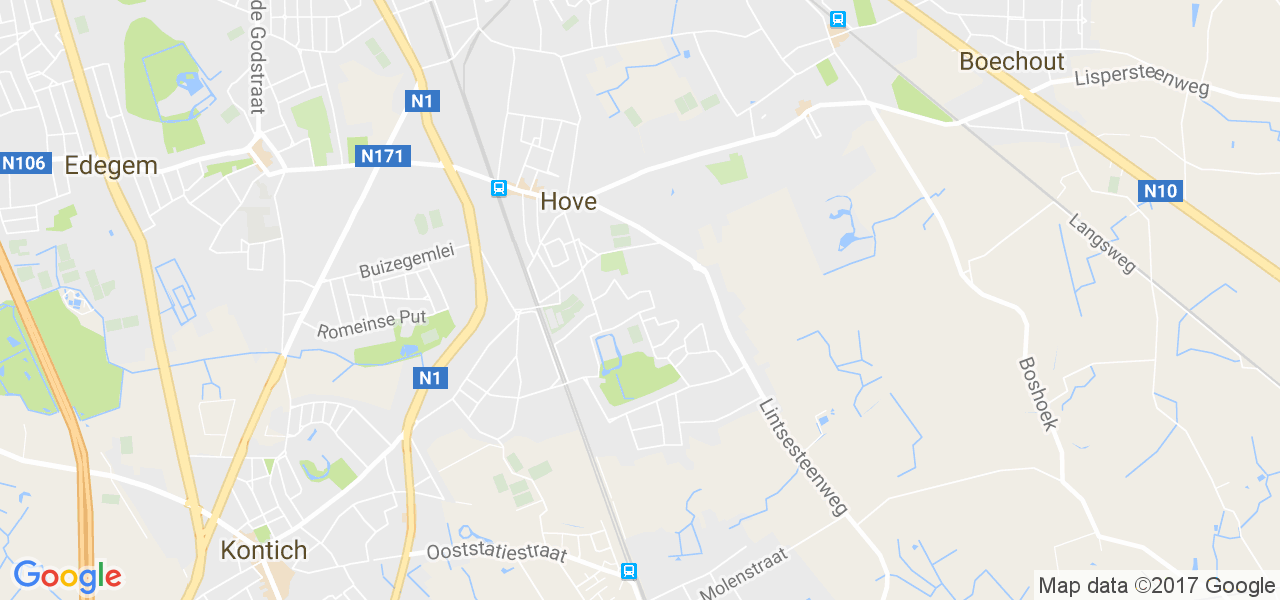 map de la ville de Hove