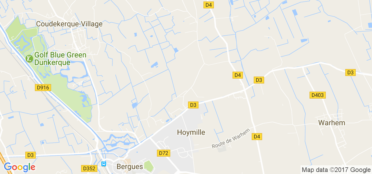 map de la ville de Hoymille