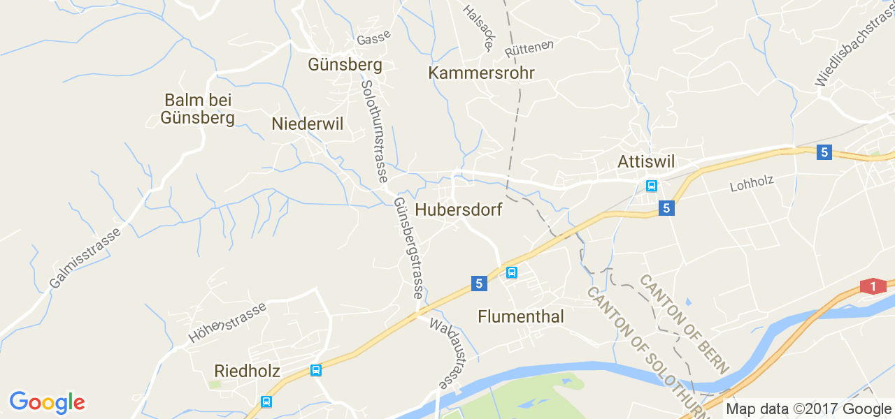 map de la ville de Hubersdorf