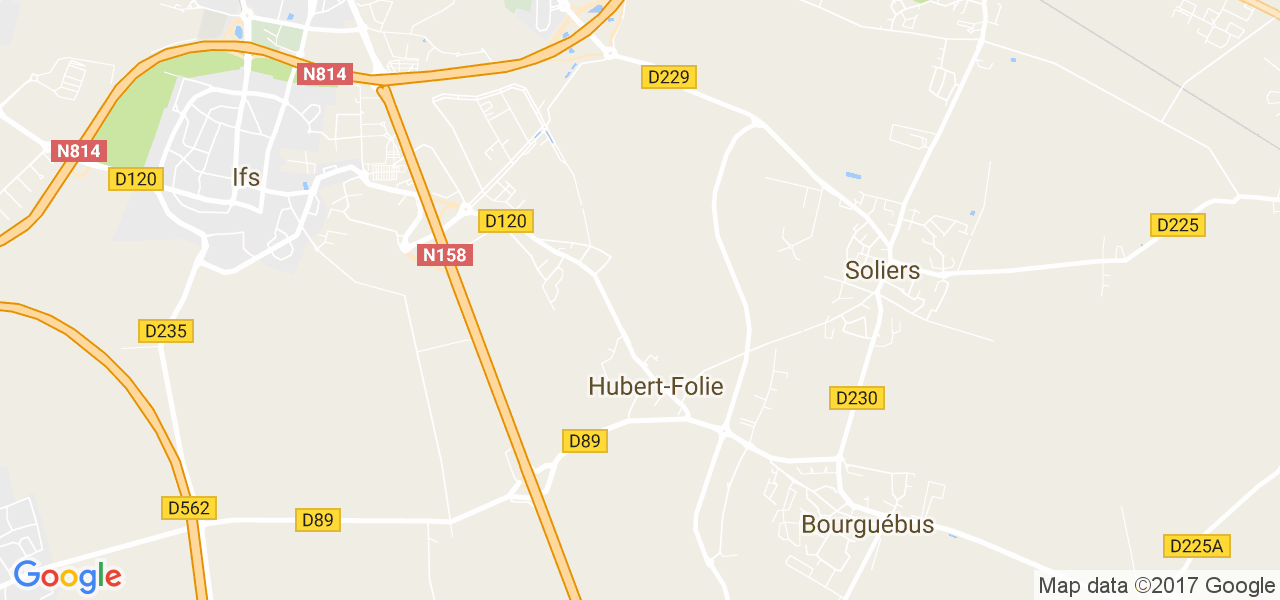 map de la ville de Hubert-Folie