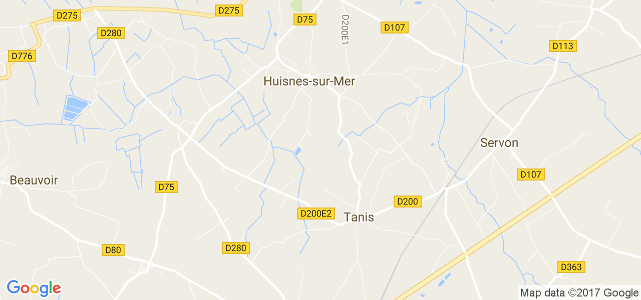 map de la ville de Huisnes-sur-Mer