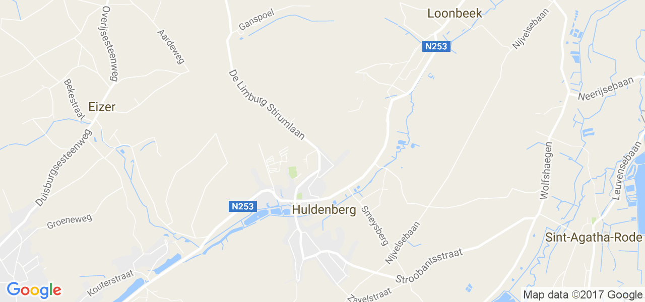 map de la ville de Huldenberg