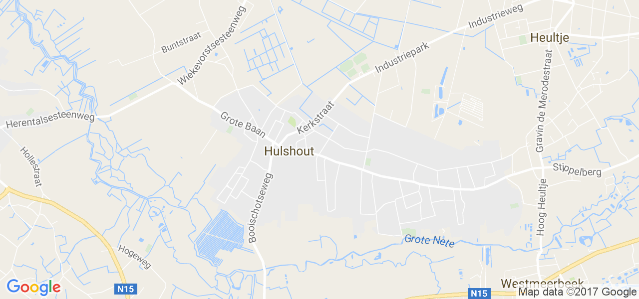 map de la ville de Hulshout