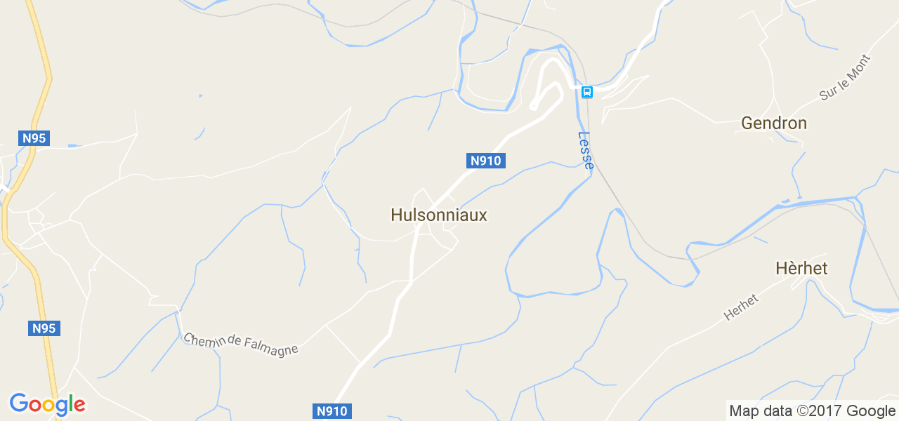 map de la ville de Hulsonniaux