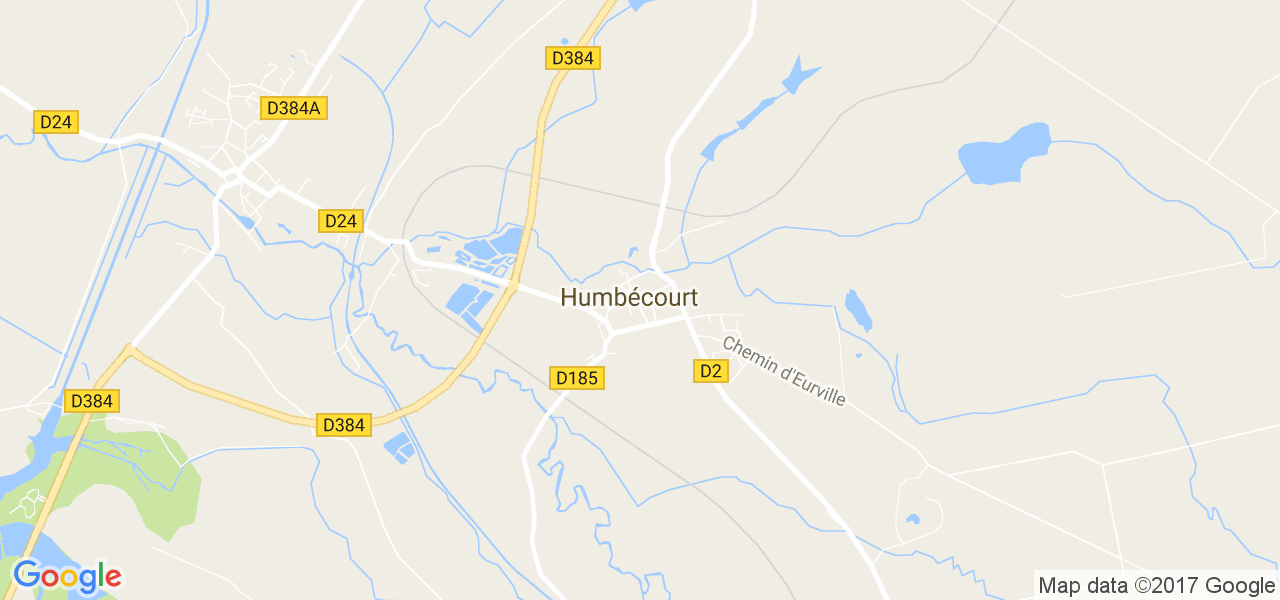 map de la ville de Humbécourt