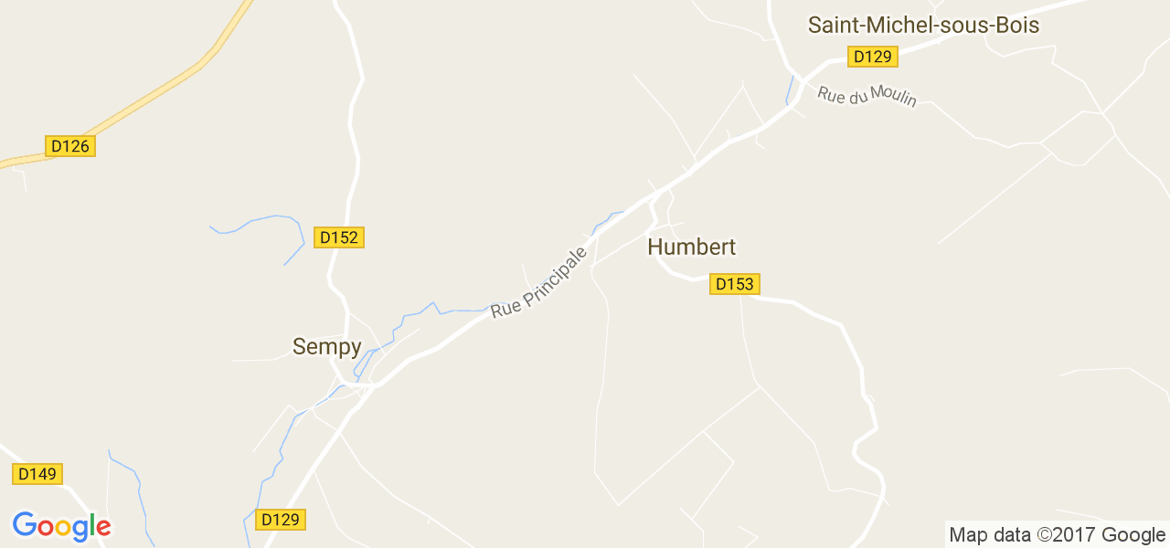 map de la ville de Humbert