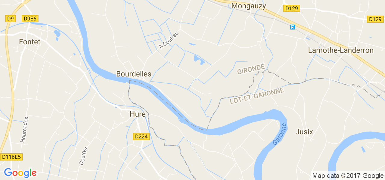 map de la ville de Hure