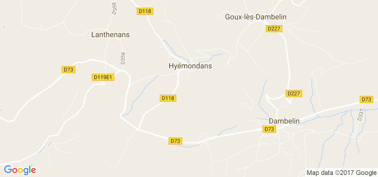 map de la ville de Hyémondans