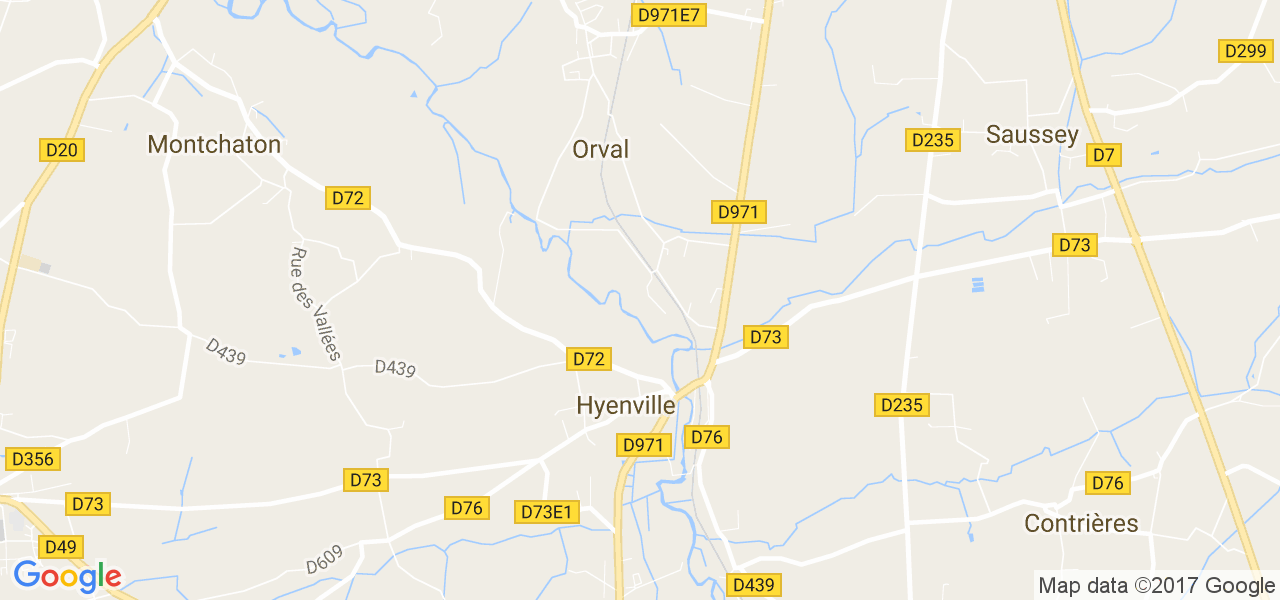 map de la ville de Hyenville