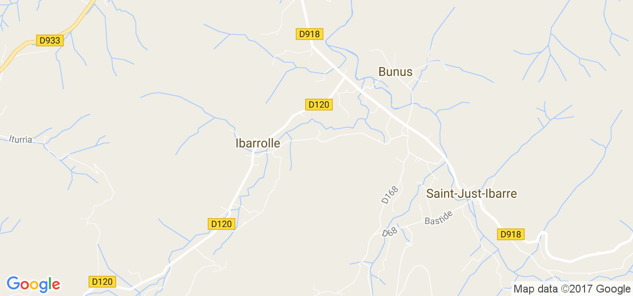 map de la ville de Ibarrolle