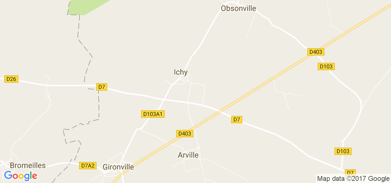 map de la ville de Ichy