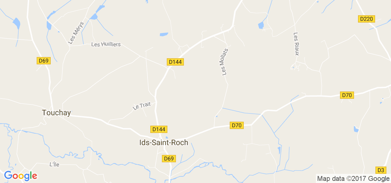 map de la ville de Ids-Saint-Roch