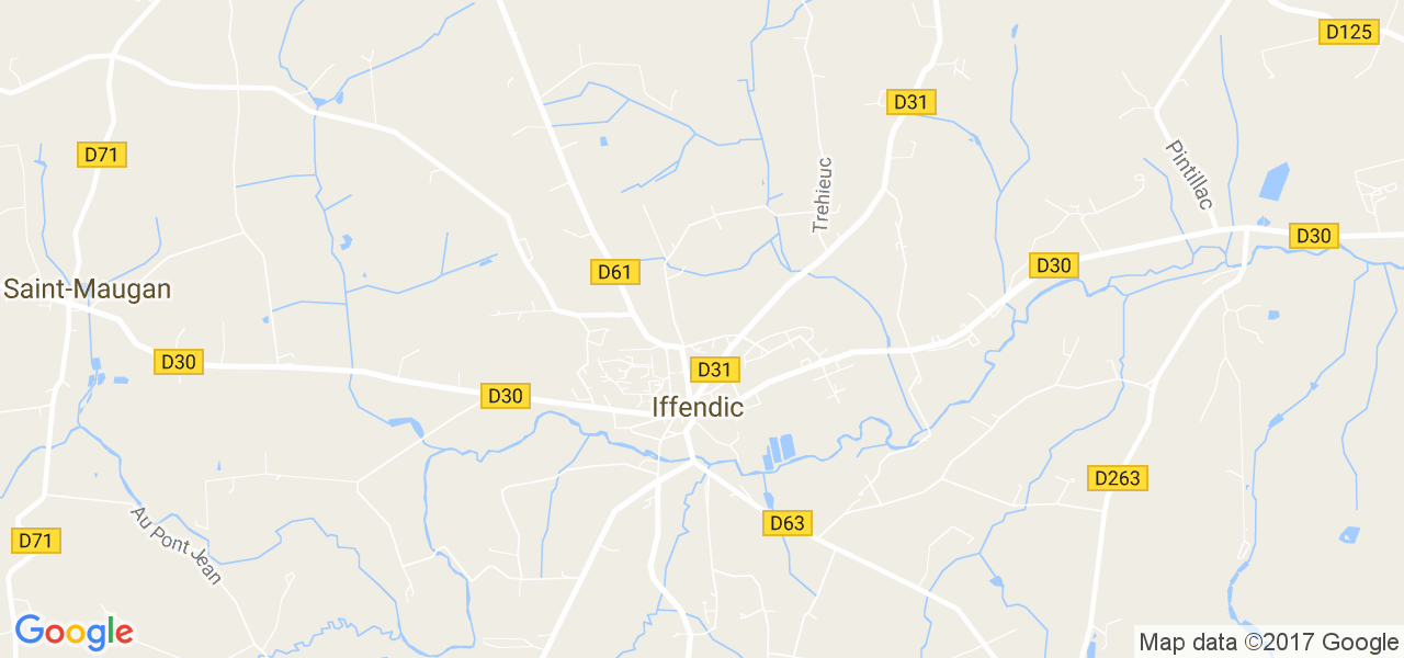 map de la ville de Iffendic