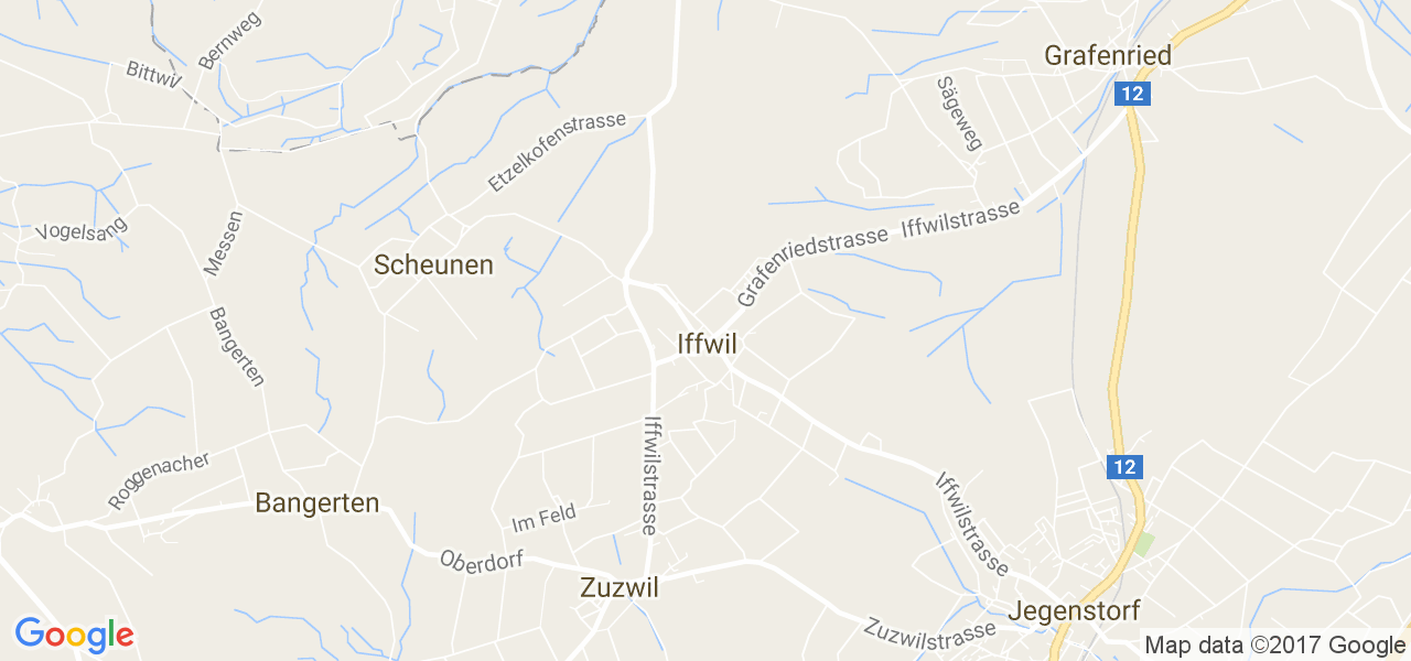 map de la ville de Iffwil