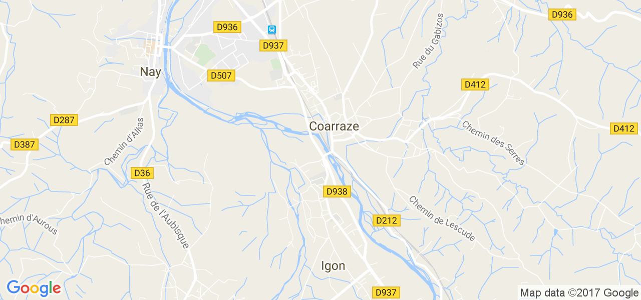 map de la ville de Igon