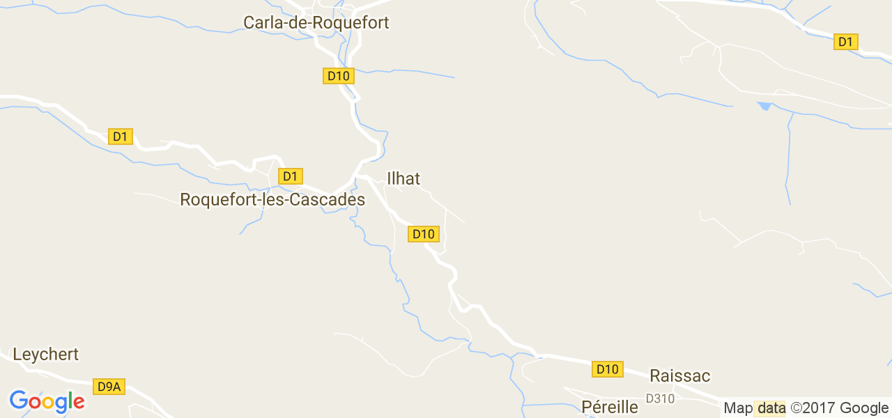 map de la ville de Ilhat