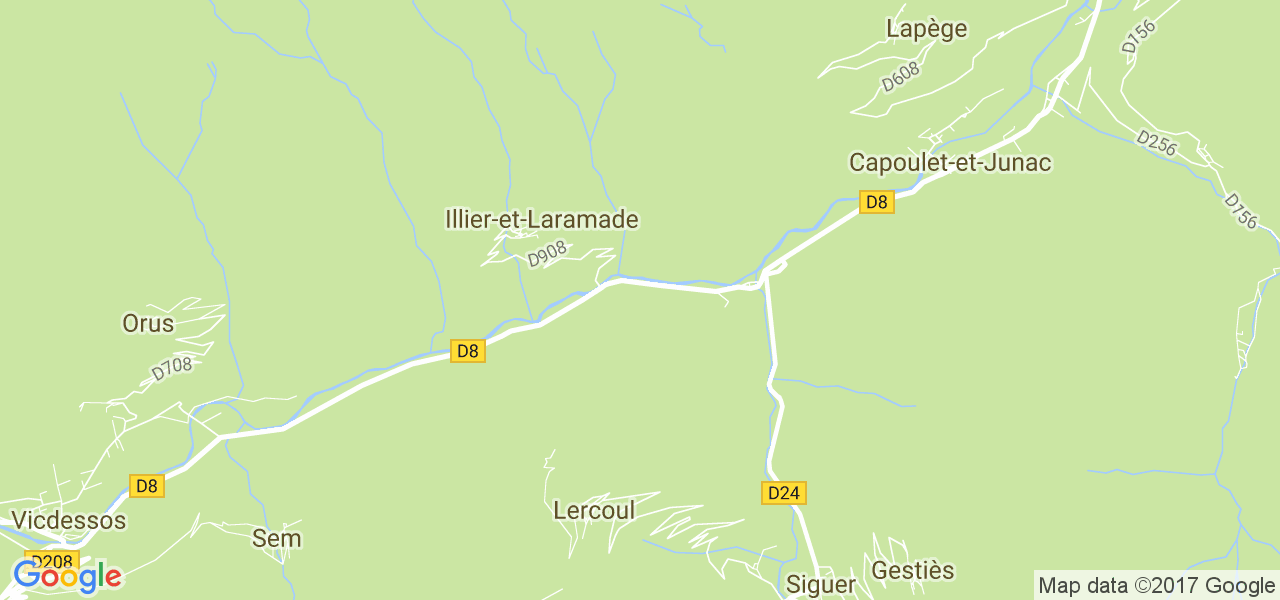 map de la ville de Illier-et-Laramade