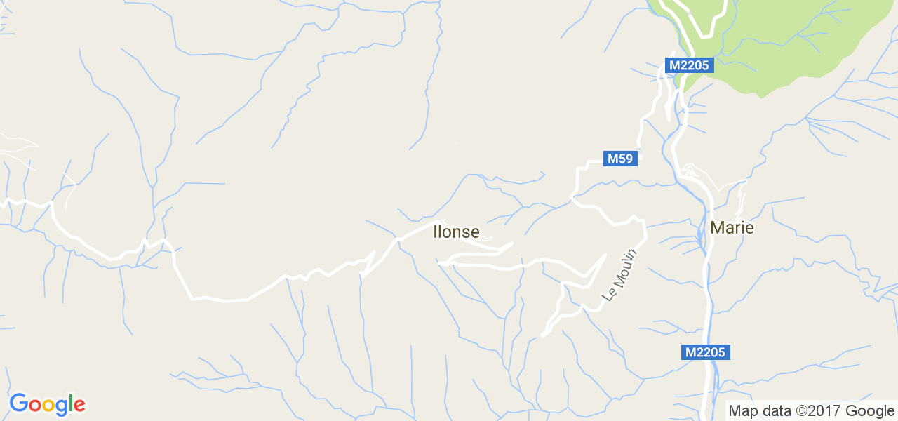 map de la ville de Ilonse