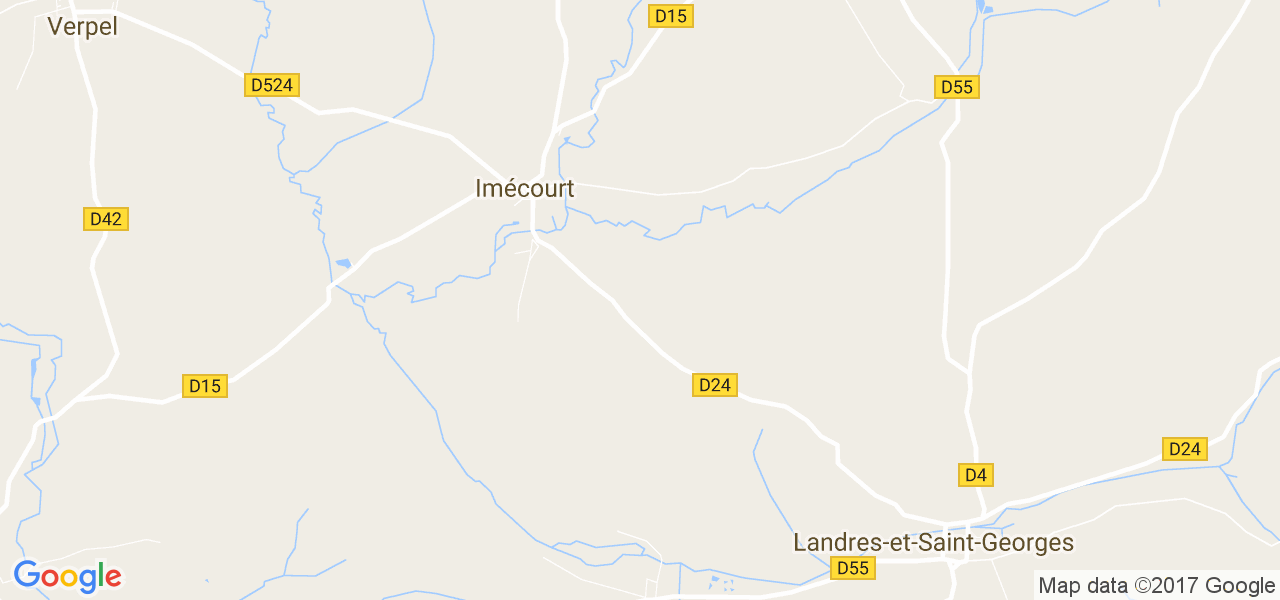 map de la ville de Imécourt