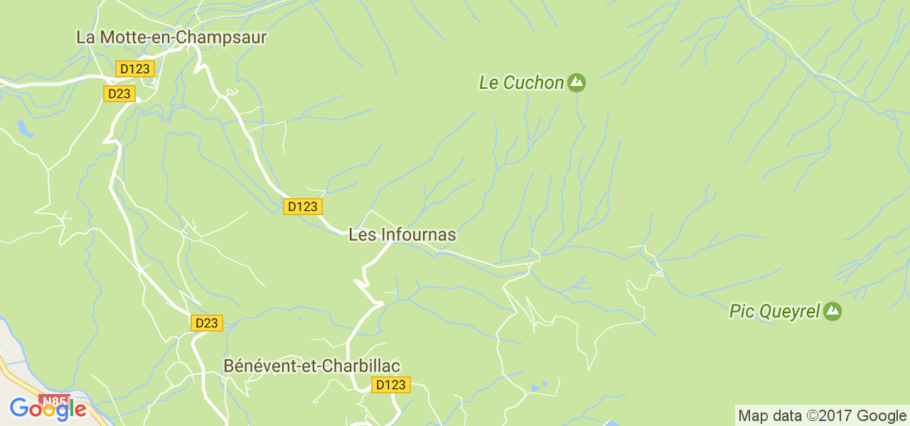 map de la ville de Infournas