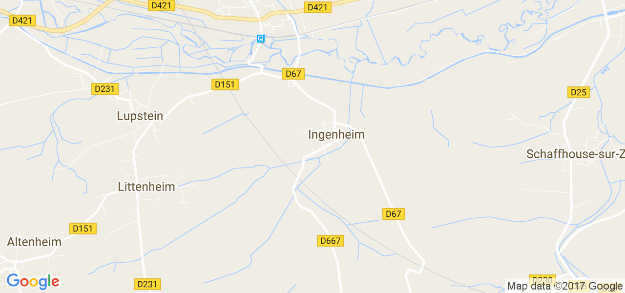 map de la ville de Ingenheim