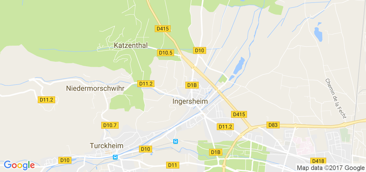 map de la ville de Ingersheim