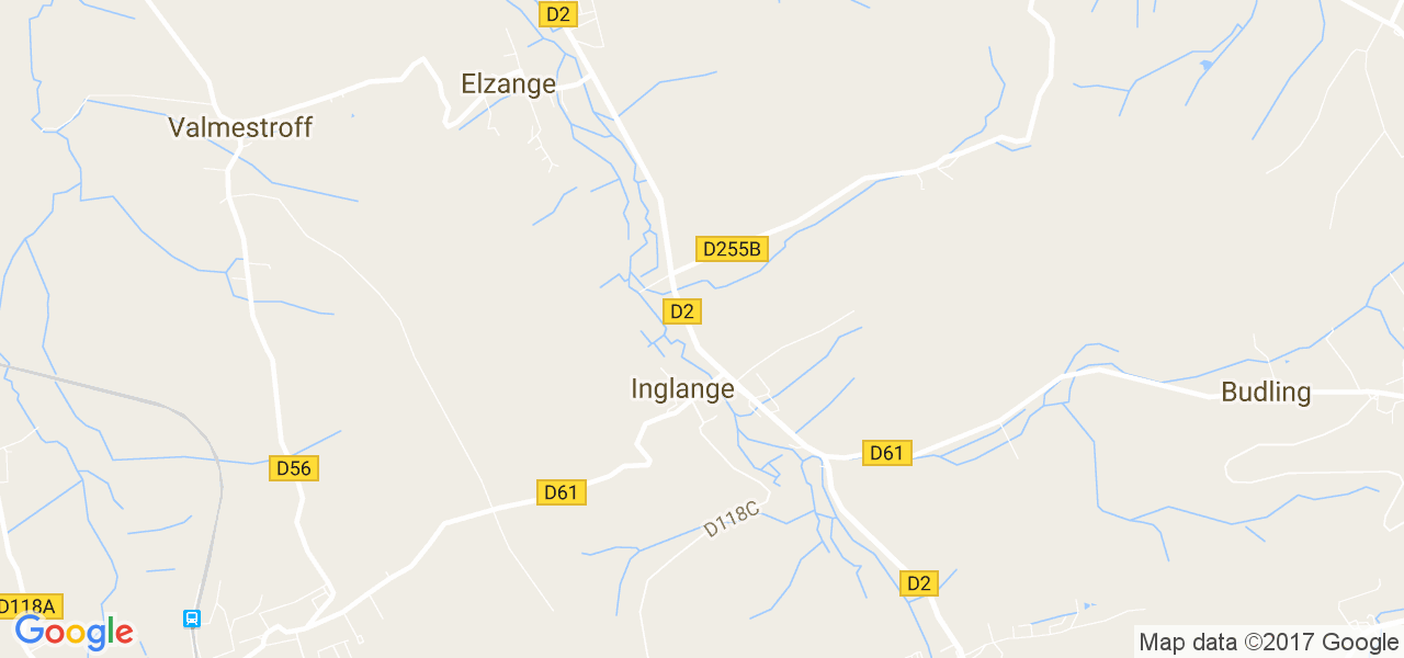 map de la ville de Inglange