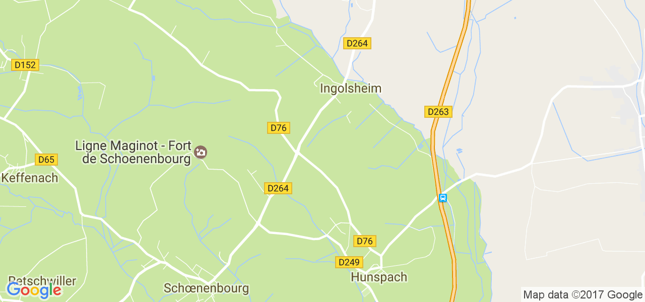 map de la ville de Ingolsheim