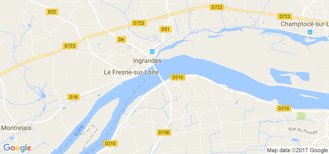 map de la ville de Ingrandes