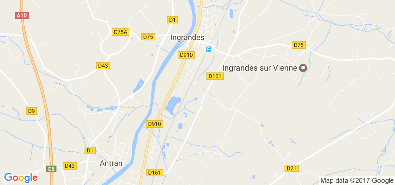 map de la ville de Ingrandes