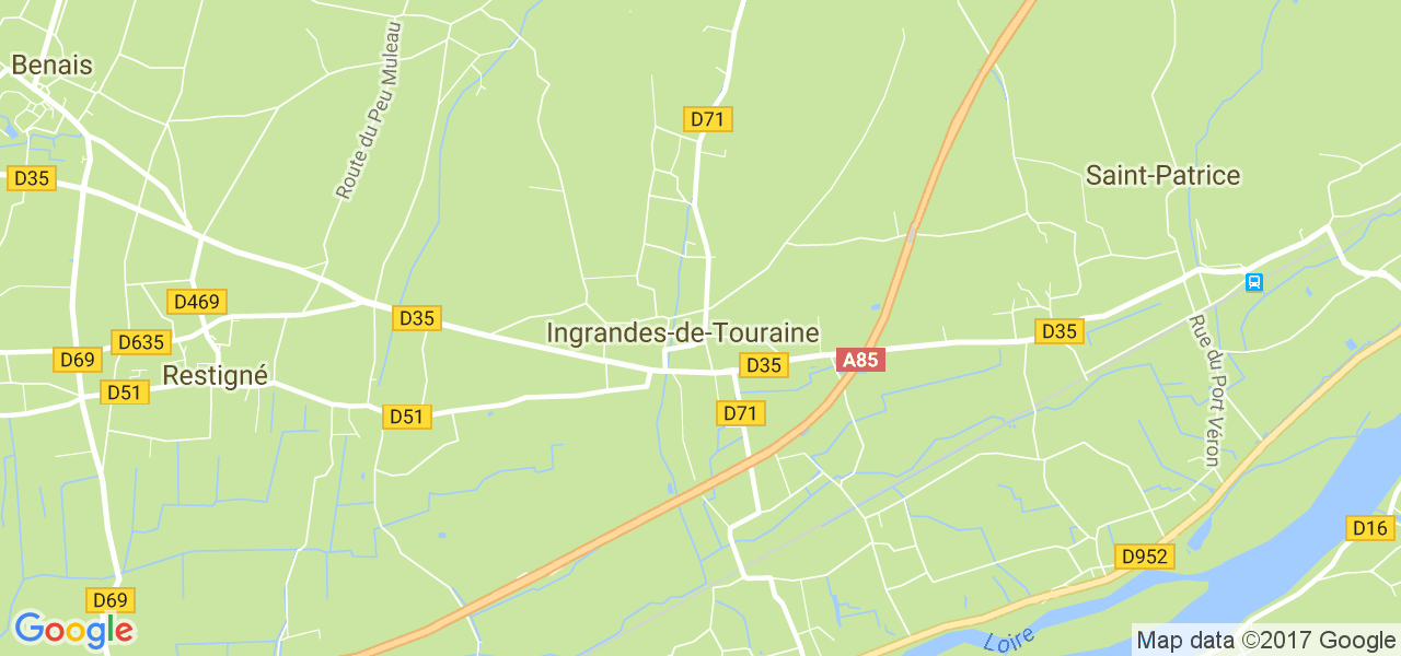 map de la ville de Ingrandes-de-Touraine