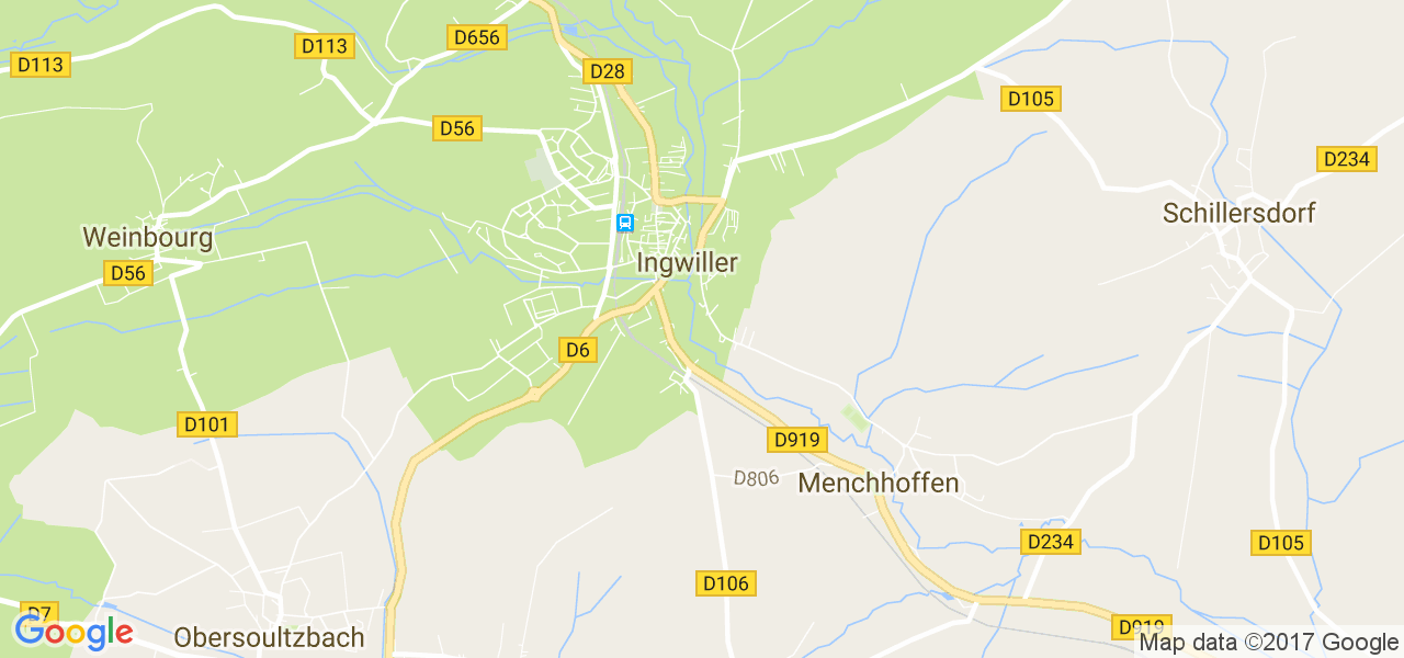 map de la ville de Ingwiller