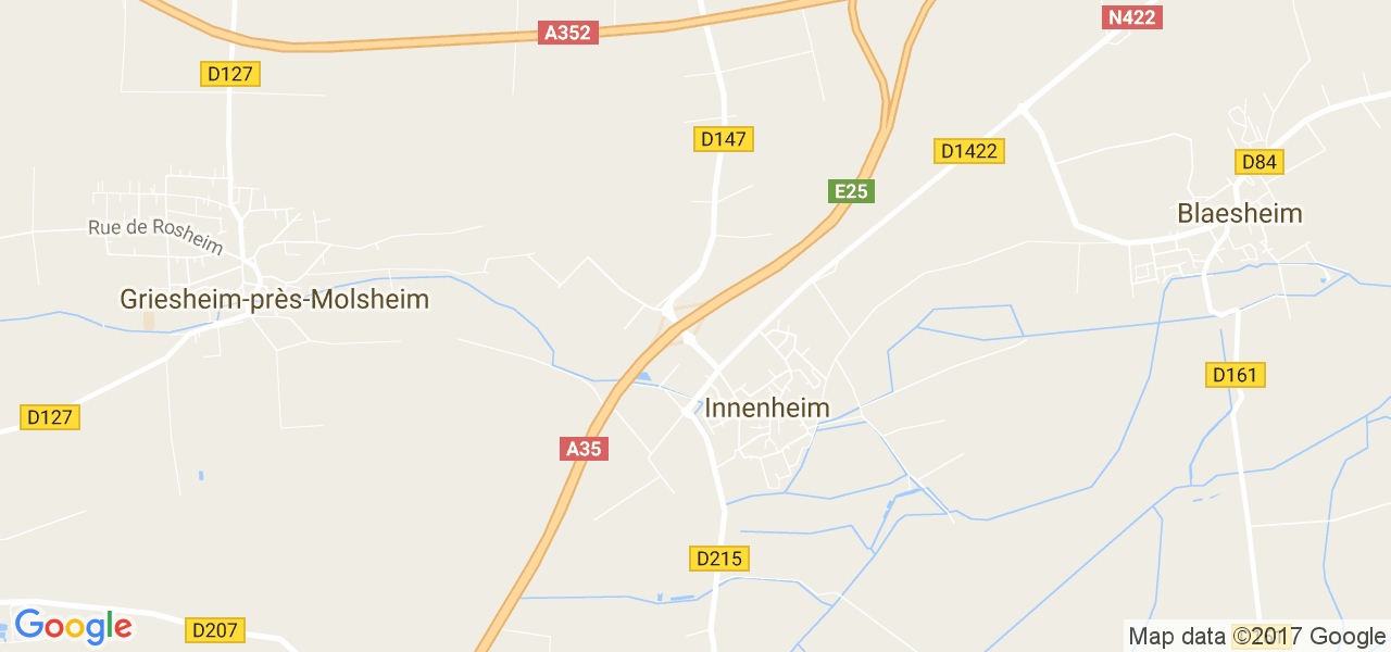 map de la ville de Innenheim