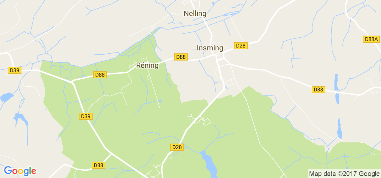 map de la ville de Insming