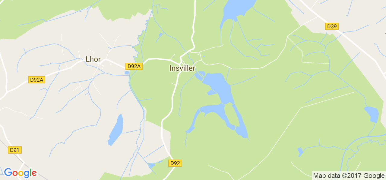 map de la ville de Insviller