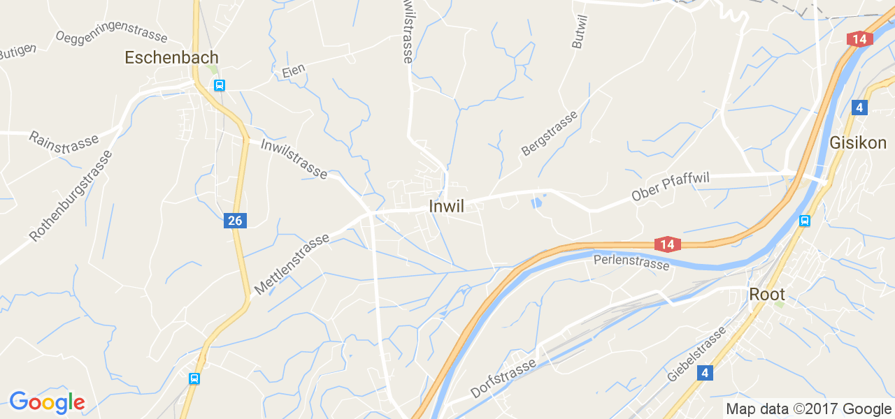 map de la ville de Inwil