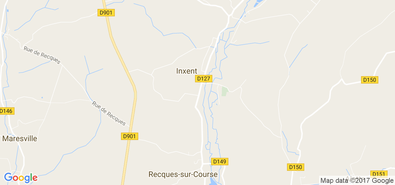 map de la ville de Inxent