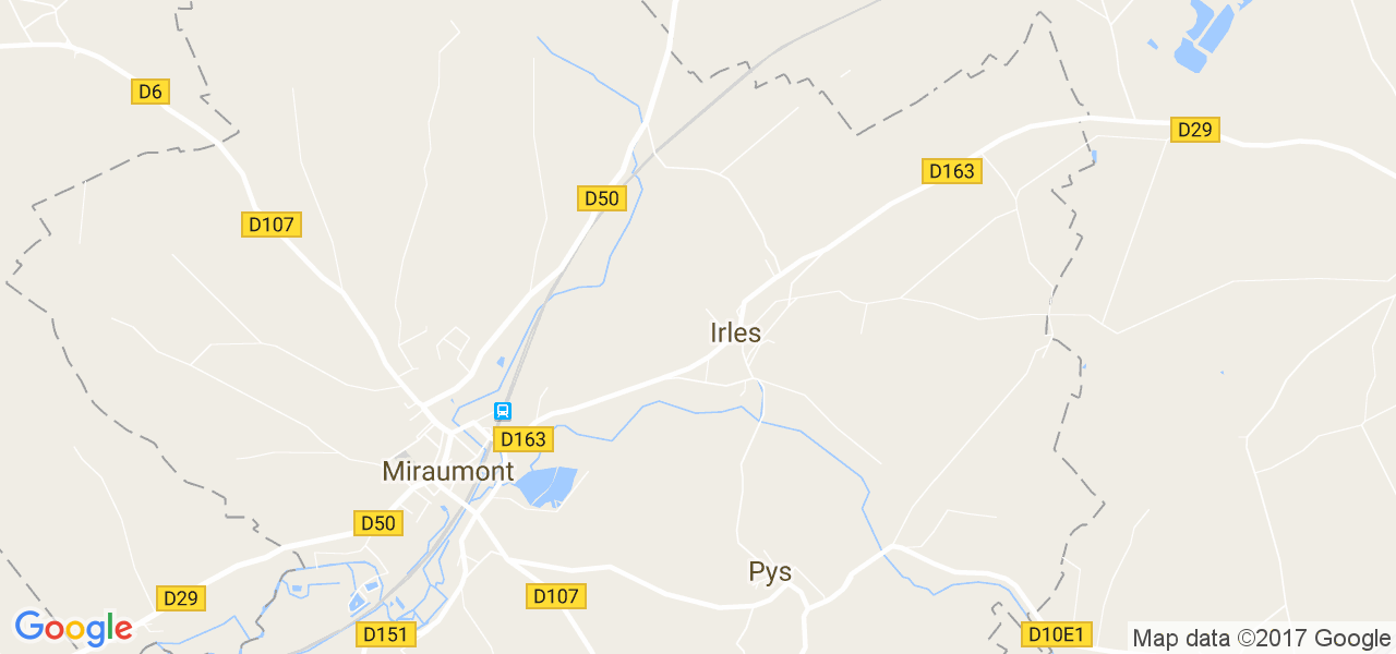 map de la ville de Irles