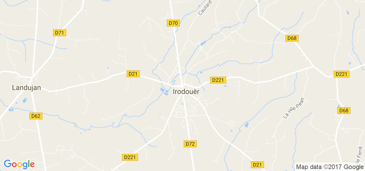 map de la ville de Irodouër