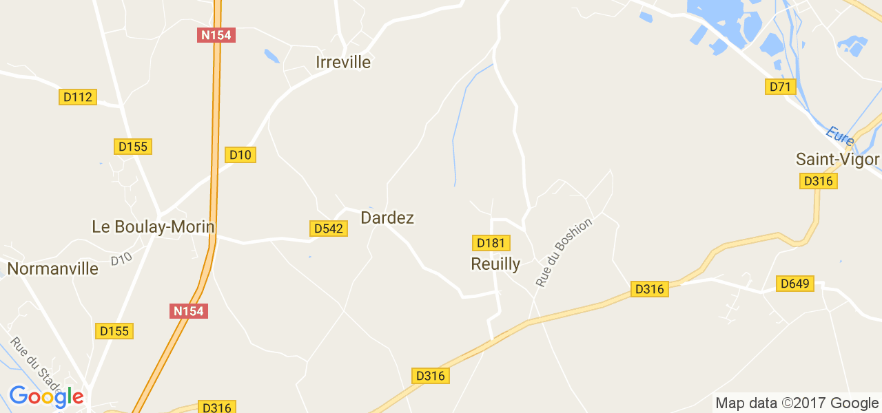 map de la ville de Irreville