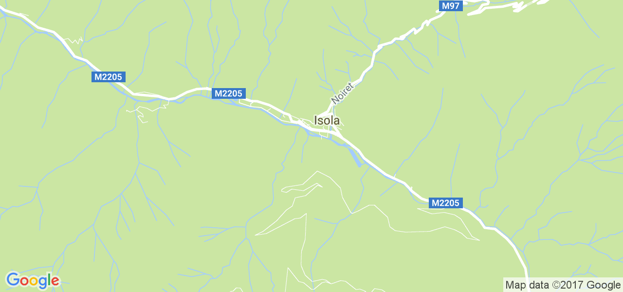 map de la ville de Isola