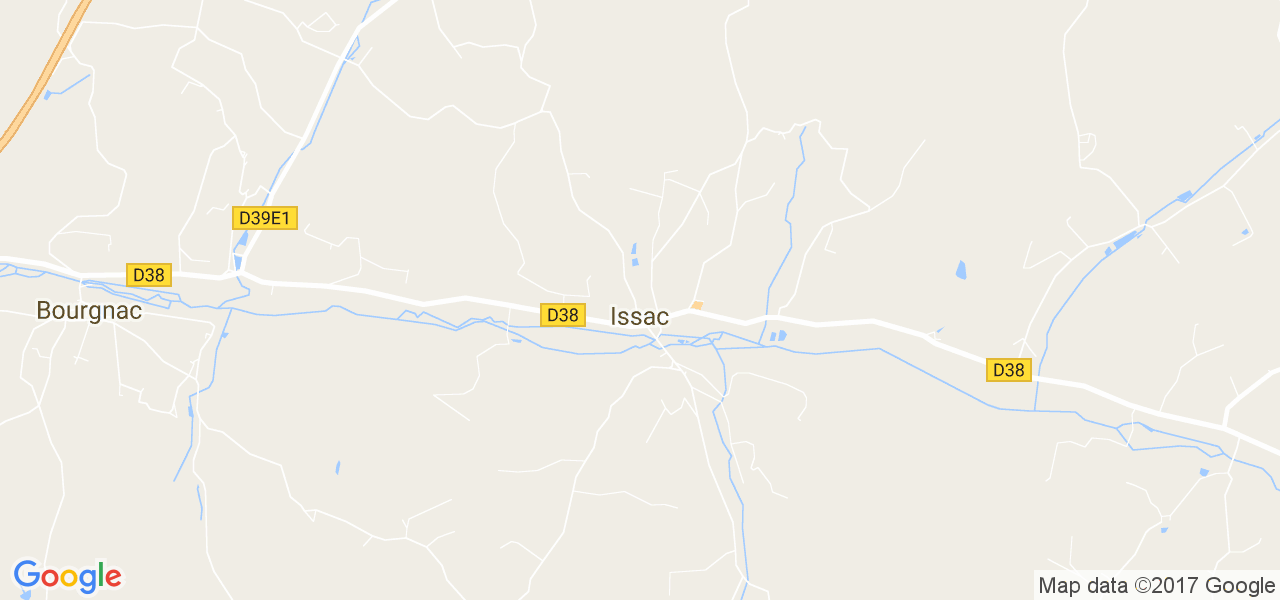 map de la ville de Issac