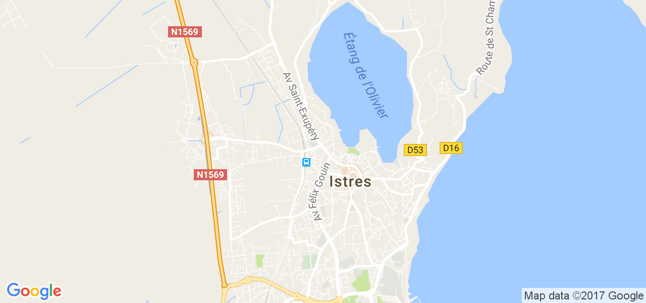 map de la ville de Istres