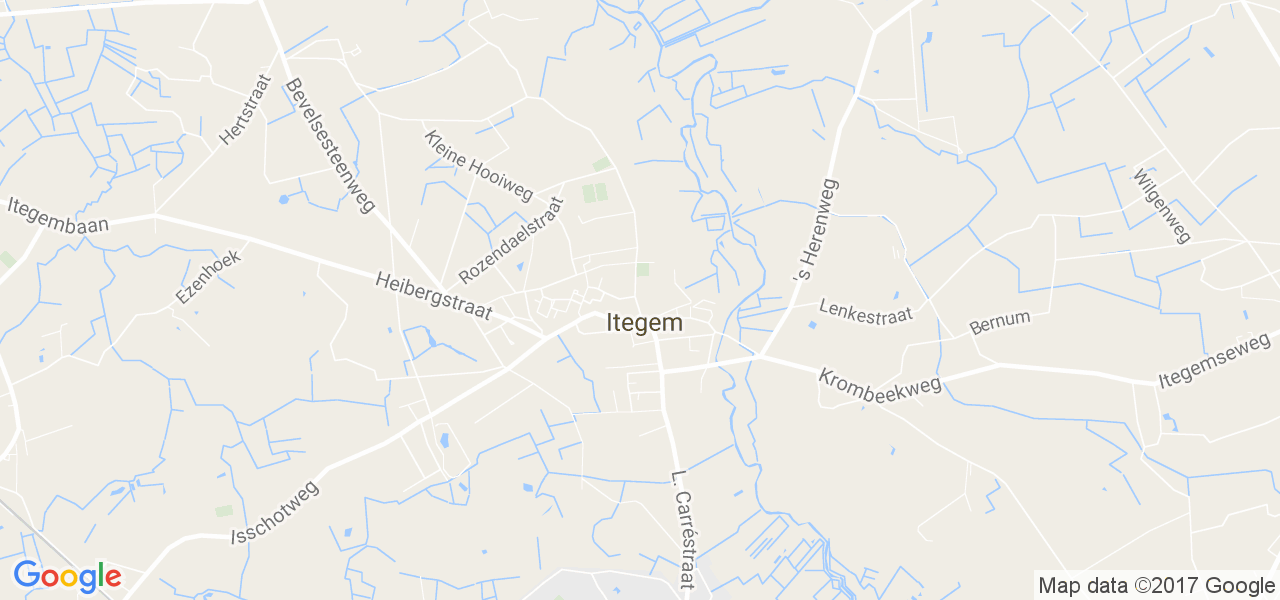 map de la ville de Itegem