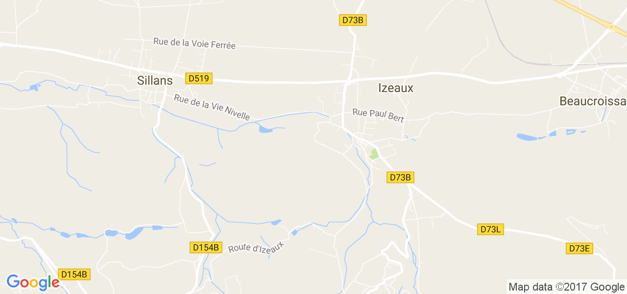 map de la ville de Izeaux